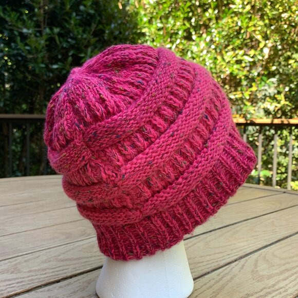 C.C Beanie Criss-Cross Knitted Hat - Picture 5 of 14